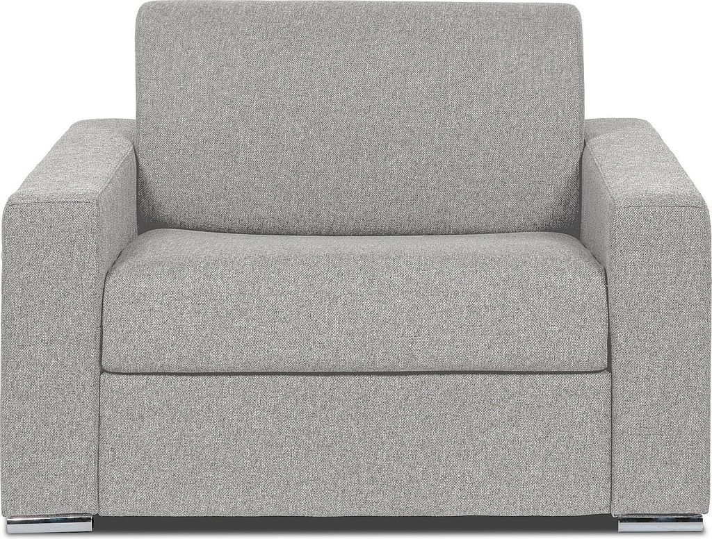 Klappsessel Express mit hellgrauer Polsterung - Liegefläche 70 cm - Matratze 14 cm - CALITO