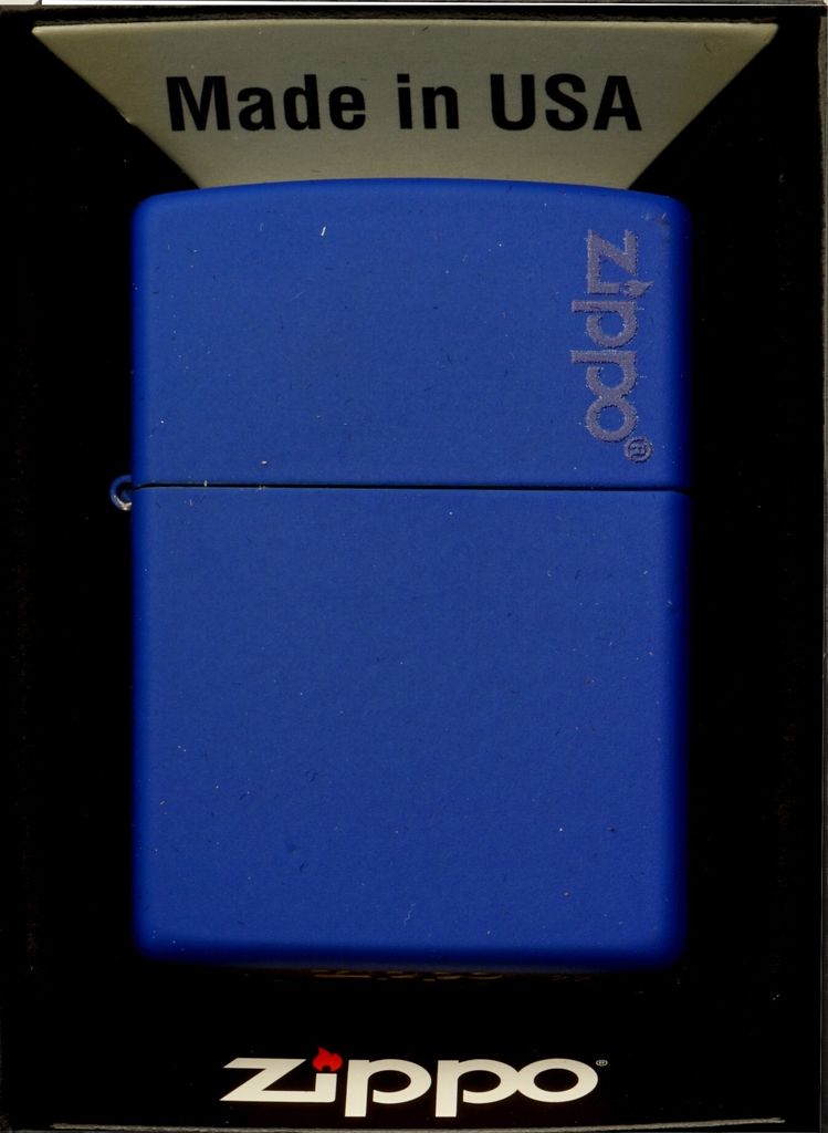 Zapalovač ZIPPO ROYAL BLUE MATTE LOGO 60001205 Obrázek produktu 