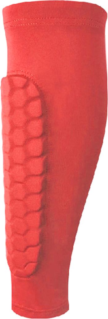 Fußball-Schienbeinschoner, Wadenkompressionsmanschette mit Wabenpolstern, Beinschutz, Schienbeinschoner für Kinder und Erwachsene, Fußball, Fuß...