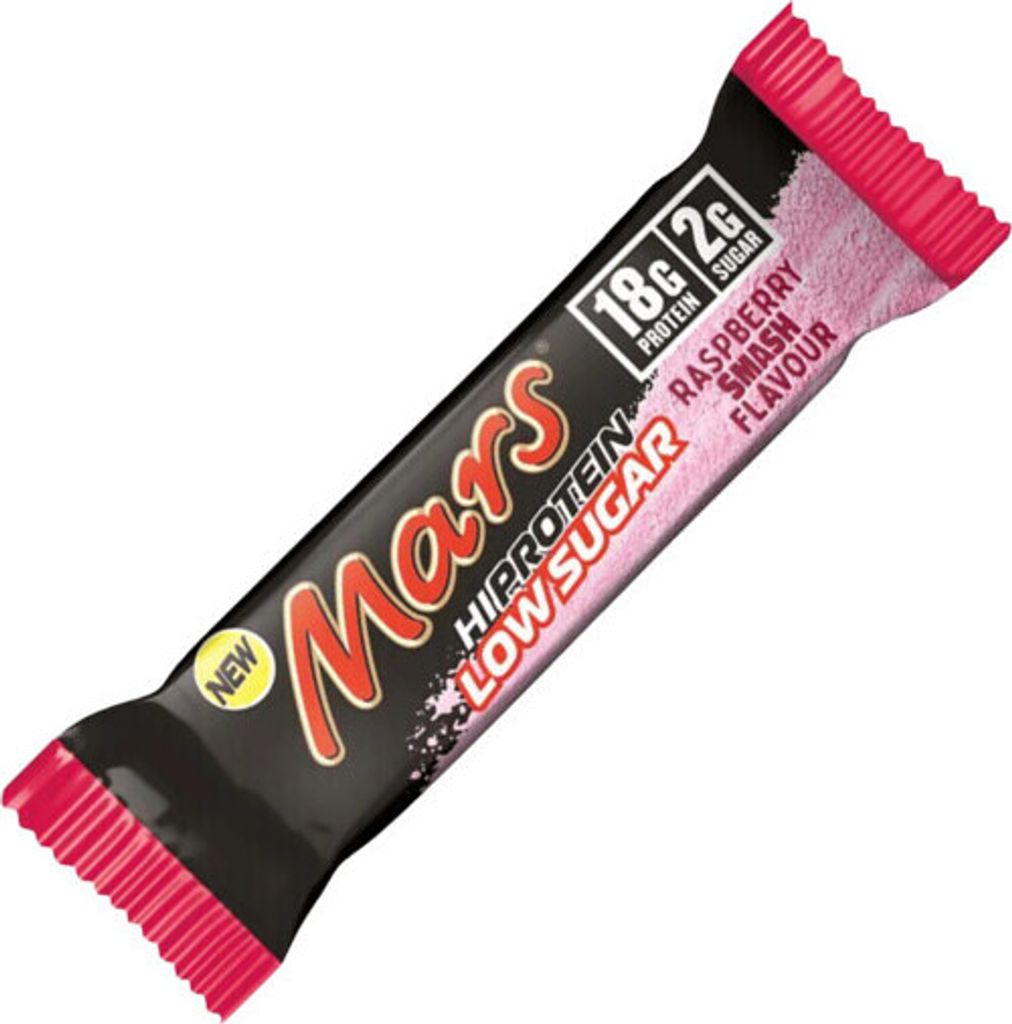 Mars Mars Low Sugar HiProtein Bar 55 g raspberry smash / Riegel, Cookies & Brownies / Leckerer Himbeer-Eiweiriegel mit wenig Zucker