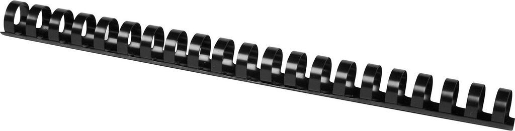 Q-CONNECT KF32114 Spiralbinderücken Plastik - A4, 18 mm/165 Blatt, schwarz, 50 Stück