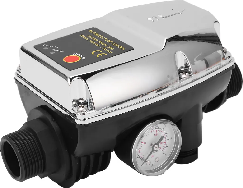Pressostat Automatique pour Pompe à Eau - Régulateur de Pression Argent - 4