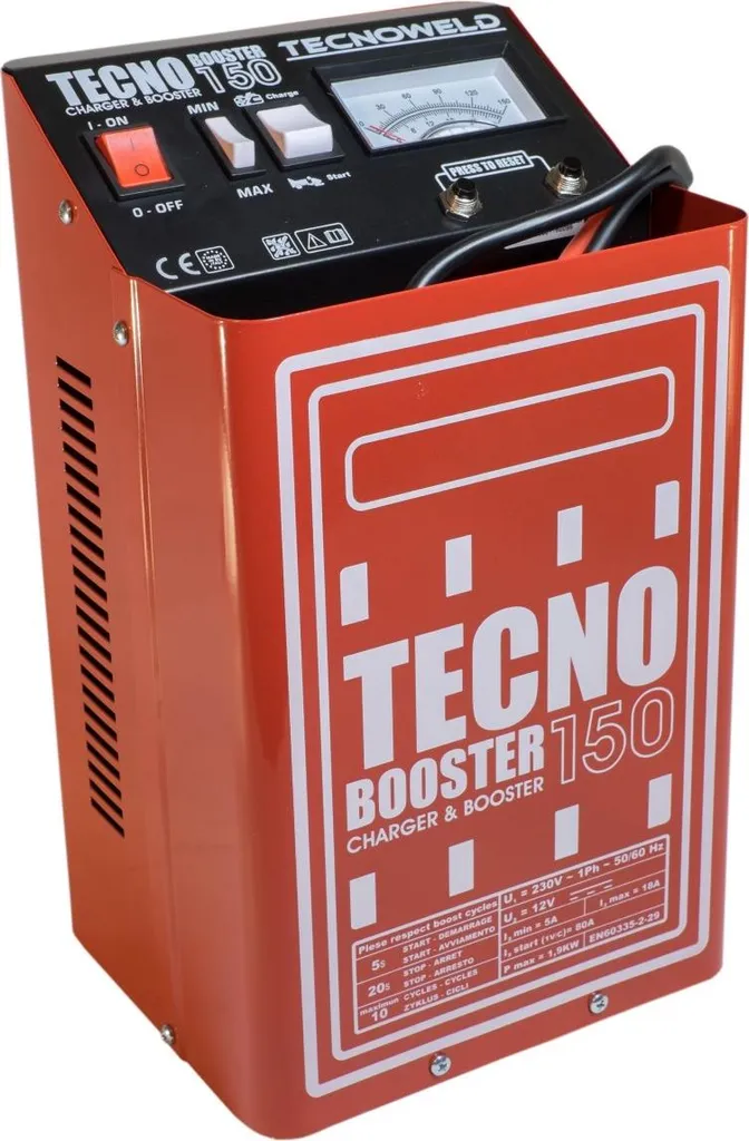 Chargeur démarreur 1900W TECNOBOOSTER pour batterie 25-250A