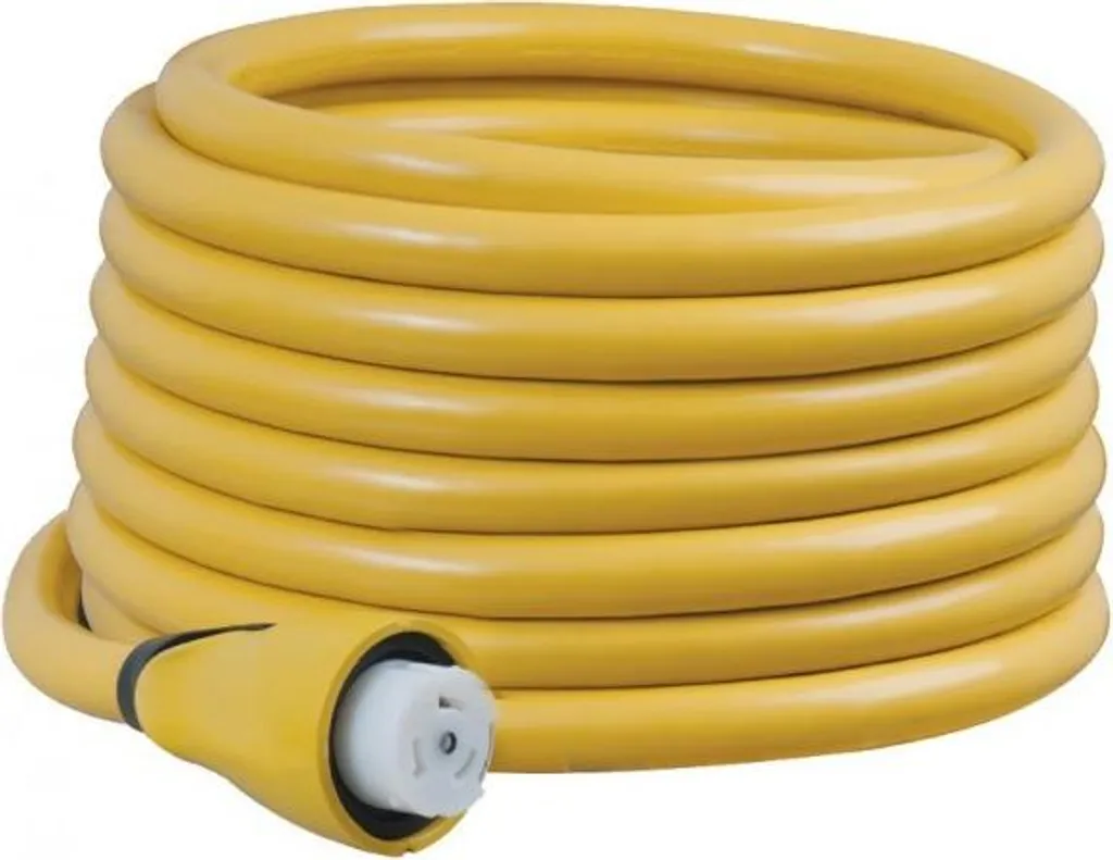 Rallonge électrique marine 10m 16A jaune pour branchement de quai