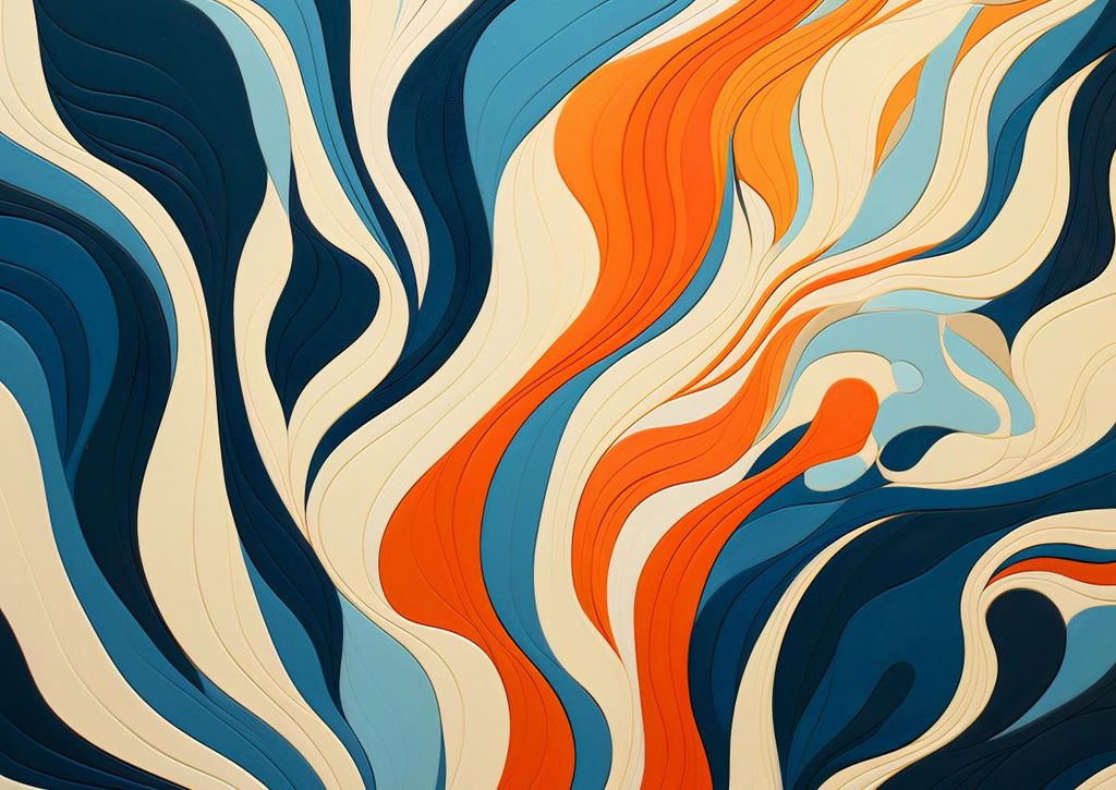 Plakat 84x59,5cm Ozeanwellen