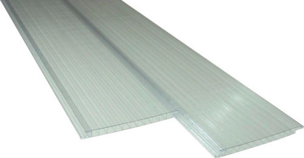Polycarbonat Hohlkammerpaneel Click klar 2500 mm x 200 mm x 16 mm
