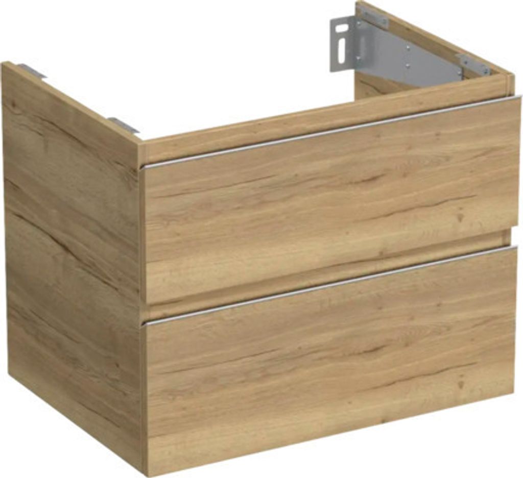 Jungborn Waschtischunterschrank TRENTA BxHxT 70 x 56 x 49,8 cm Frontfarbe eiche holzdekor TRE DESK SS 70 2Z S 80