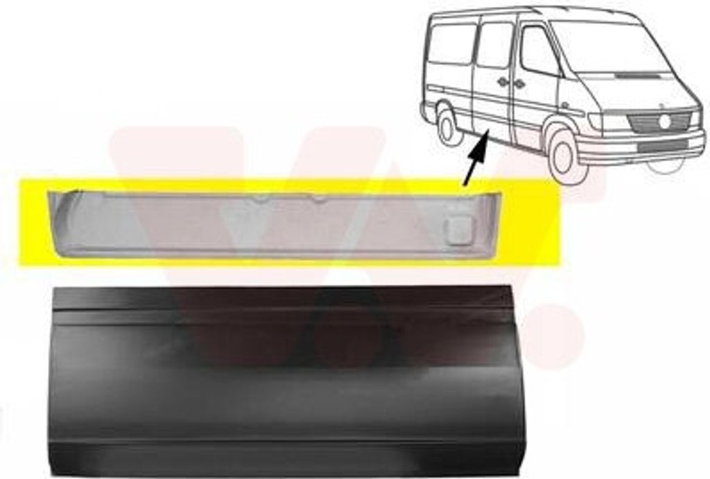 VAN WEZEL 3075274 Autotür Reparaturblech innerer Teil Rechts für VW LT 28-46 II Kastenwagen (2DA, 2DD, 2DH) LT 28-35 II Bus (2DB, 2DE, 2DK)