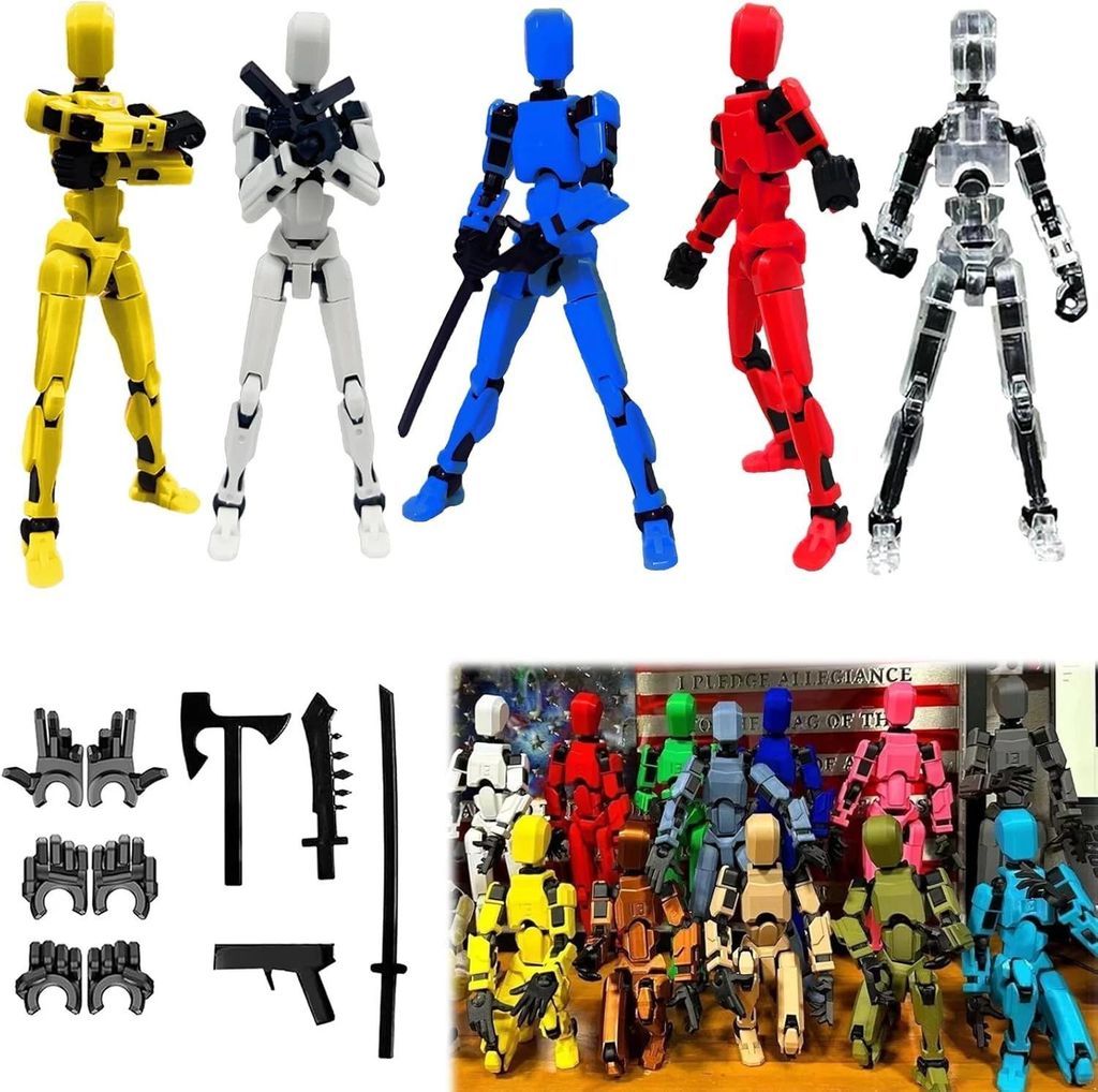 9er T13 Action Figure, Titan 13 Action Figure Robot 3D Produktbild 