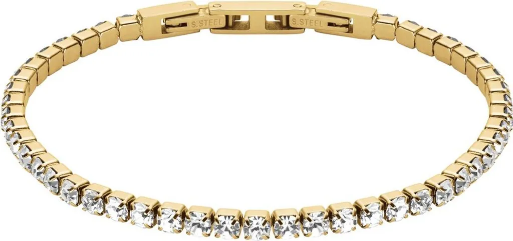 Bracelet Tennis JBTWG-J1035 Plaqué Or et Cristaux - Bijou Discret Chic