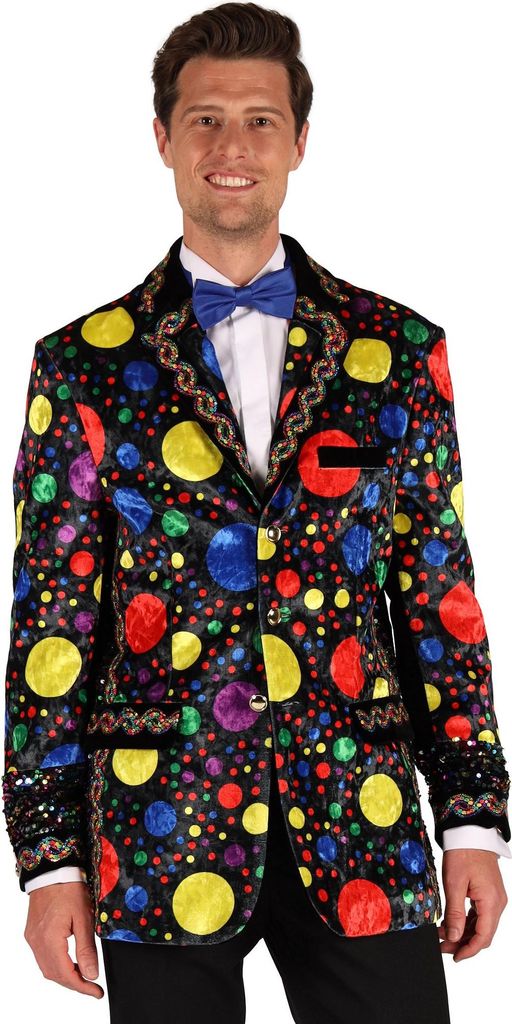 Konfetti Karnevalsjacke für Herren Größe: 3XL