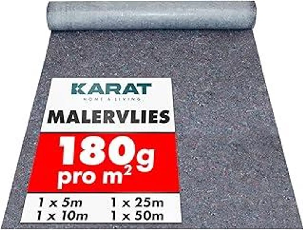 KARAT Telo Pittori 10m x 1m 180g/m² | Feltro Antiscivolo Riutilizzabile