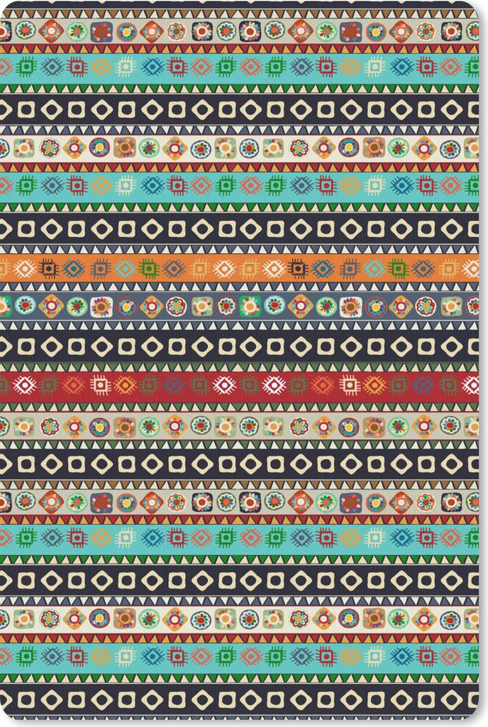 MuchoWow Mauspad Mousepad Muster - Azteken - Symbole - Regenbogen 40x60 cm - Mousepads - Maus Mat - Pad - Mausunterlage - Schreibtisch Accesoire