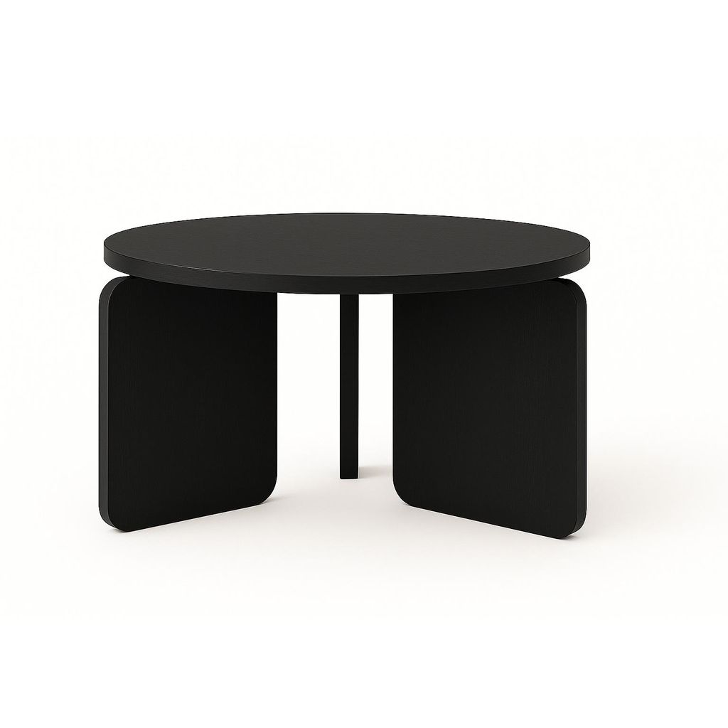 TAO Couchtisch, 60 cm, minimalistisch und zeitlos -Schwarz
