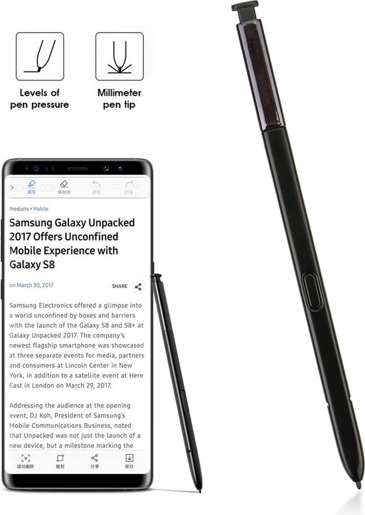 Eingabestift, LCD-Touchscreen-Ersatzstift für Samsung Galaxy Note 9
