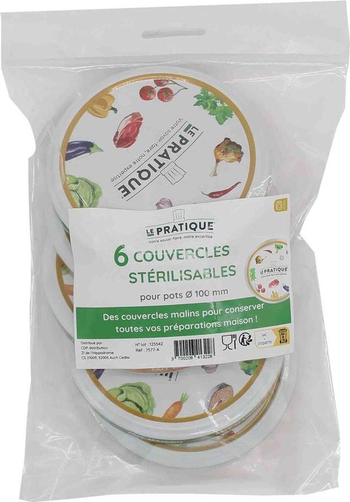 Couvercles Sterilisables ø100  Sachet De 6 - Le Pratique Image du produit 