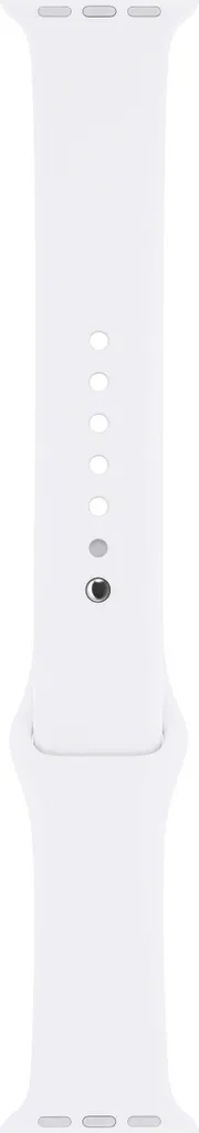 Bracelet Sport Apple Watch Blanc en Silicone Fluoroélastomère 42/44 mm