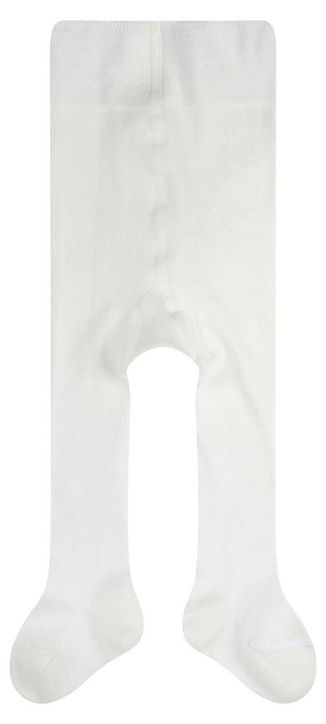 FALKE Uni Baby Strumpfhose Family B Ti nachhaltige Baumwolle einfarbig 1 Stück, Weiß Off-White 2040, 50-56