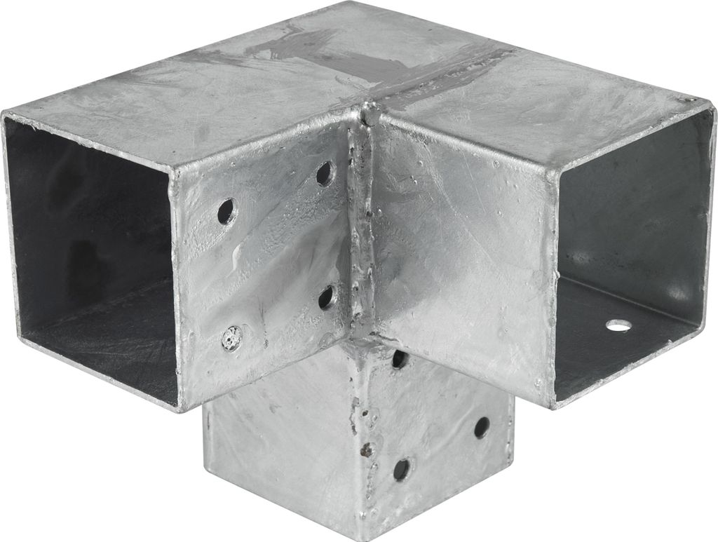 Giunto angolare per pergola per pali 7 x 7 cm modello cubo Immagine del prodotto 