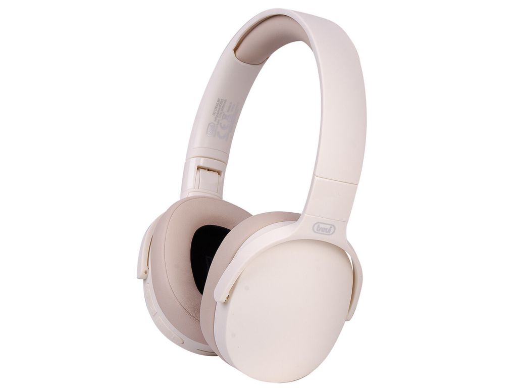 Trevi DJ 12E45 BT Kopfhörer Verkabelt & Kabellos Kopfband Anrufe/Musik Bluetooth Cremefarben