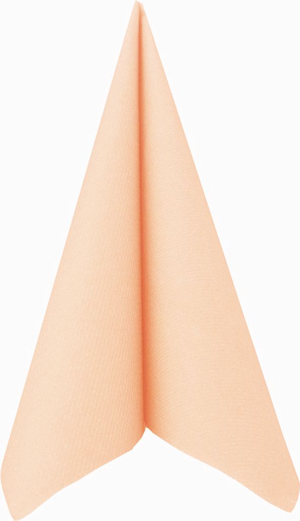 Airlaid Serviette Bleached Apricot, 40 x 40 cm, 50 Stück - Produktbild 