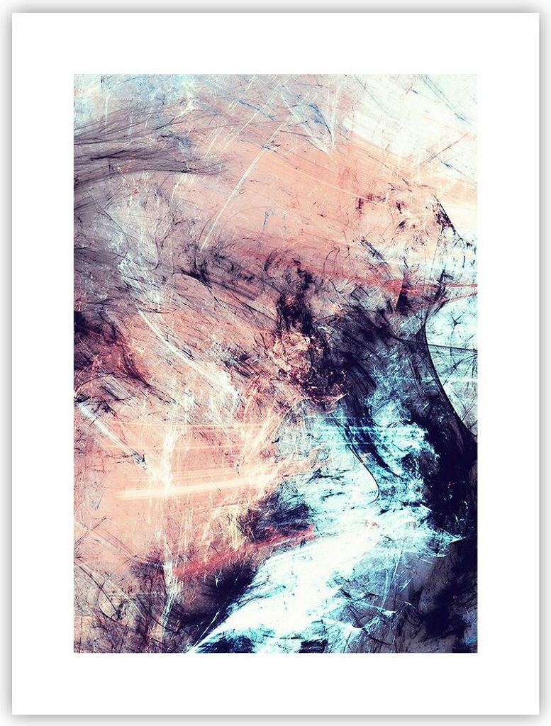 Poster - Poster ohne Rahmen - Abstraktion modern - 30x40 cm - Wand Bild - Wanddeko - Wandbilder - Kunstposter - Wandposter - Bilder - Kunstdruck - ...