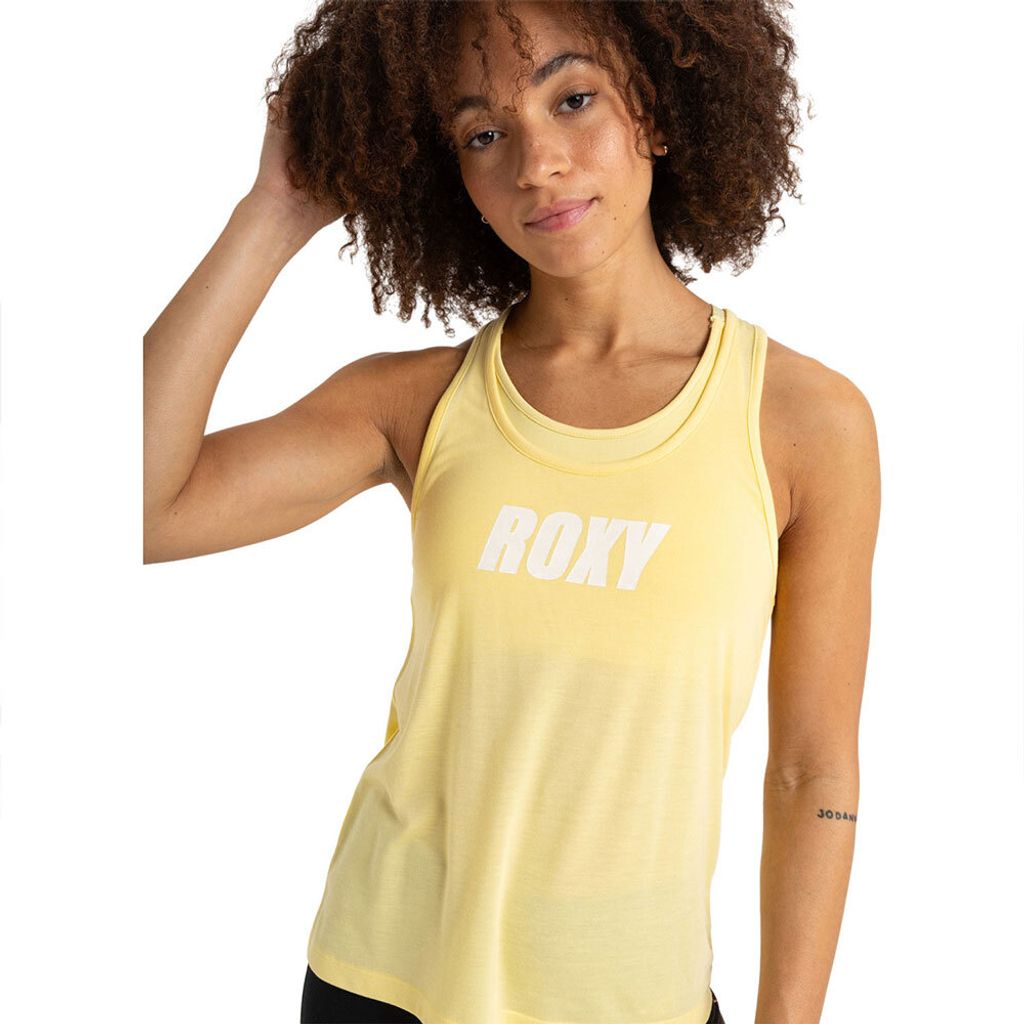 Roxy Everyday Flow ärmelloses T-shirt Gelb XL Frau Gelb XL