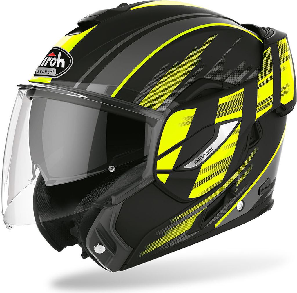 Airoh Rev 19 Ikon Klapphelm, schwarz/gelb, XS (53/54)