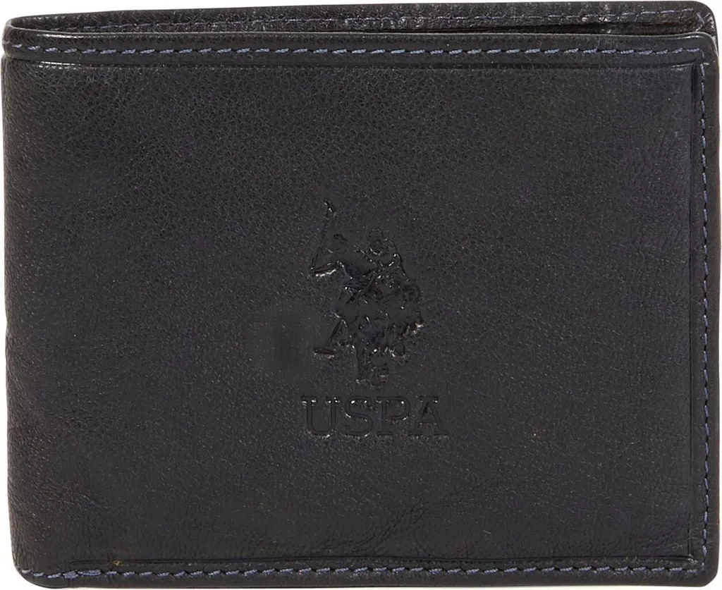 Étui Carte Crédit Ulysses Noir U.S. POLO ASSN. en Cuir Synthétique