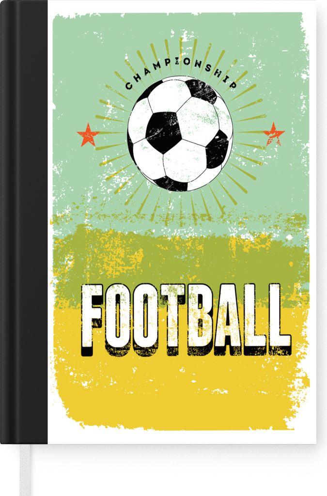 MuchoWow Notizbuch Tagebuch Haushaltsbuch Notebook A5 Zitate - Jahrgang - Fußball - Meisterschaft - Sport - Fußball - Notizblock - Notizheft - ...