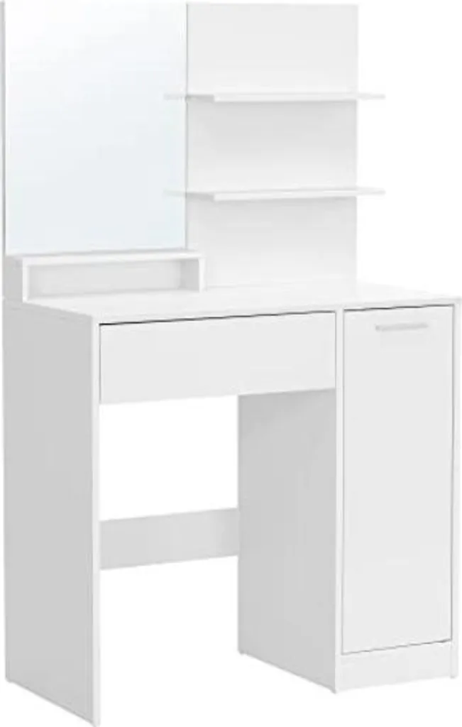 Meuble sous vasque suspendu avec miroir et tiroir de rangement en bois