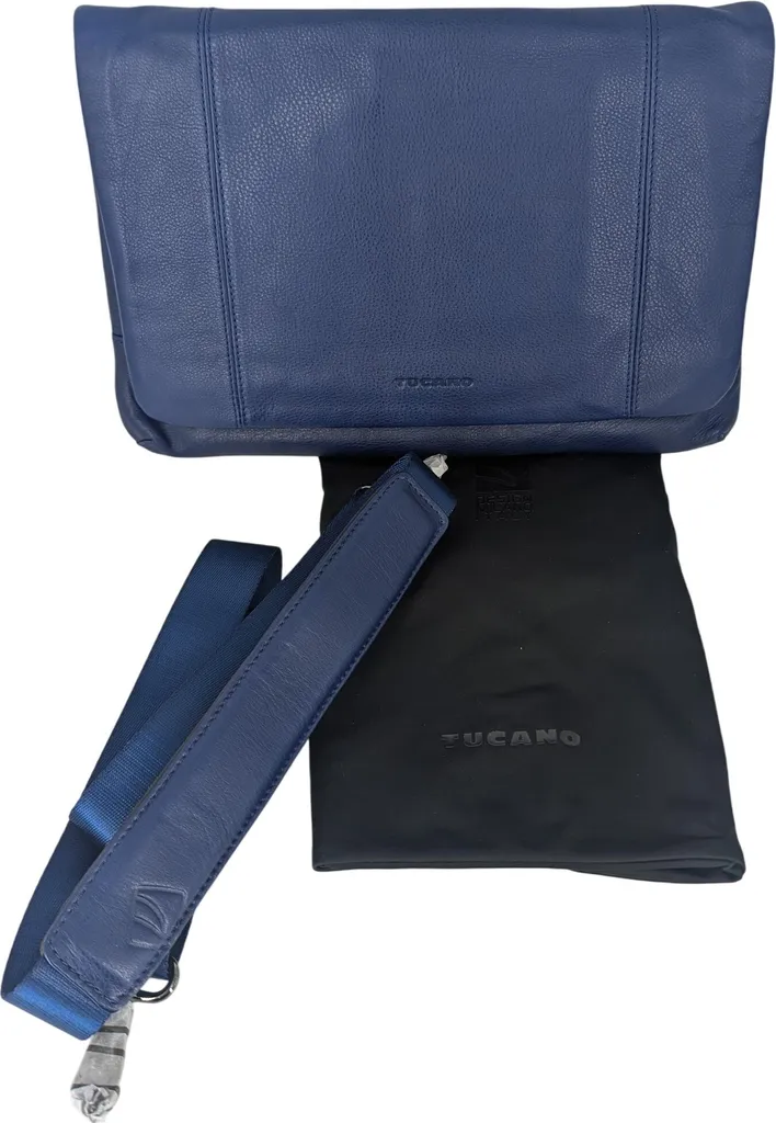 Tucano One Premium Custodia MacBook Air 11 Pelle Blu - Travel Ready