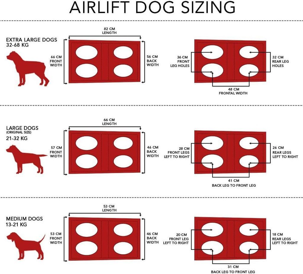 Fido Pro Airlift XL Harness Package-Red , XL