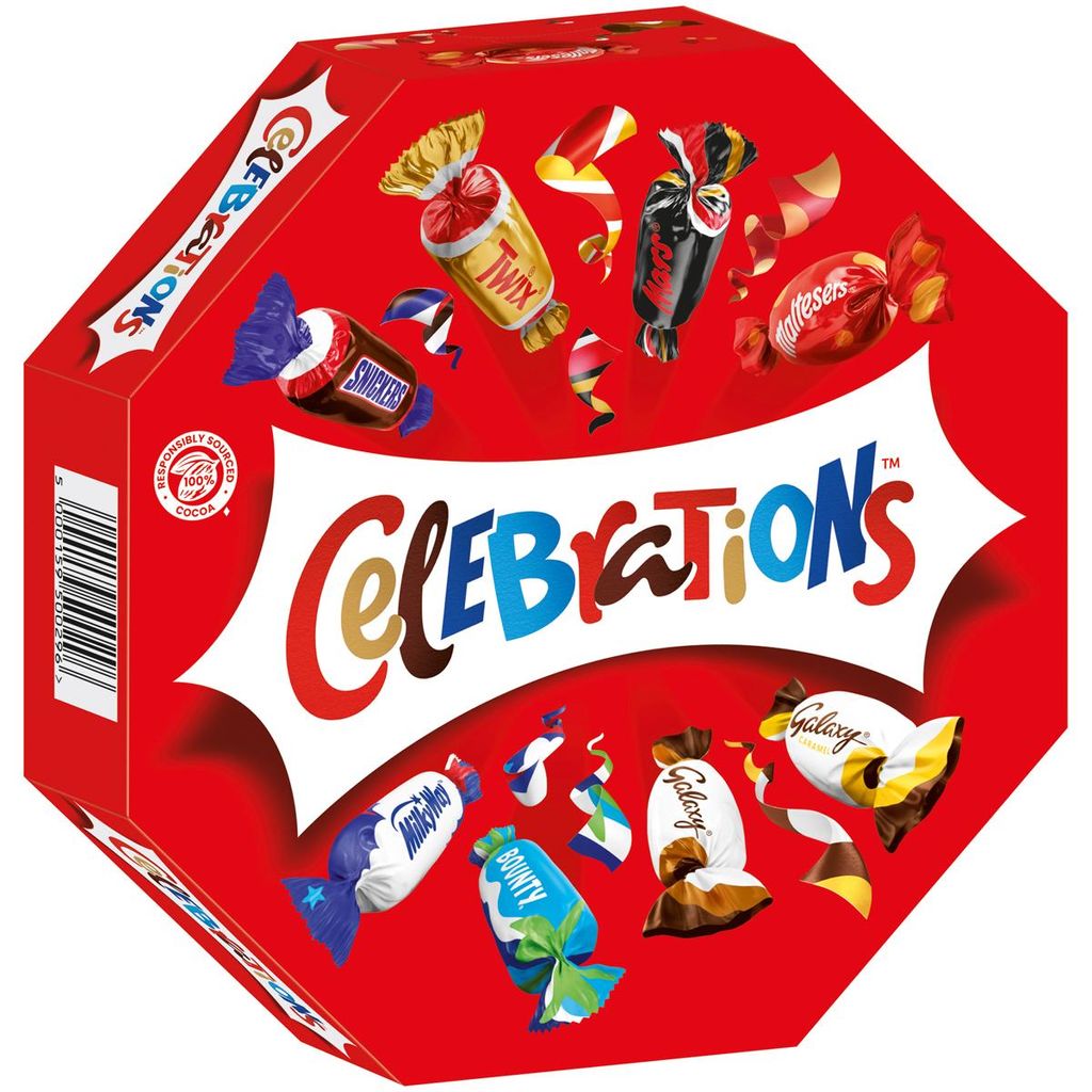 Produktbild Celebrations Schokopralinen 8 köstliche Sorten Geschenkbox 269g