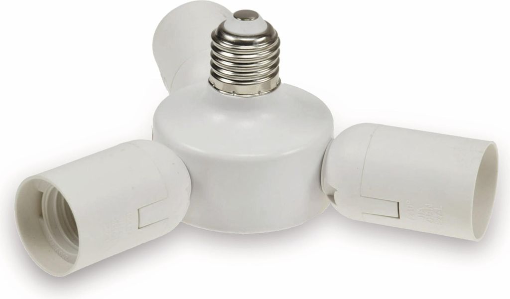 Zásuvka CHILITEC E27 "Triple" 22237, adaptér pre 3x zásuvku Obrázok produktu 