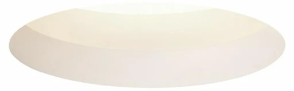 Plafonnier encastrable MIA R en plâtre blanc pour 2 ampoules LED E27