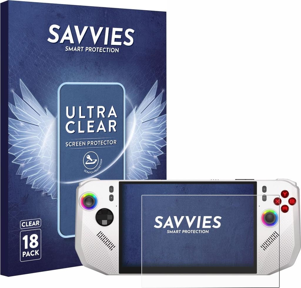 18x Für MSI Claw A8 BZ2EM Schutzfolie Savvies Displayschutz Produktbild 