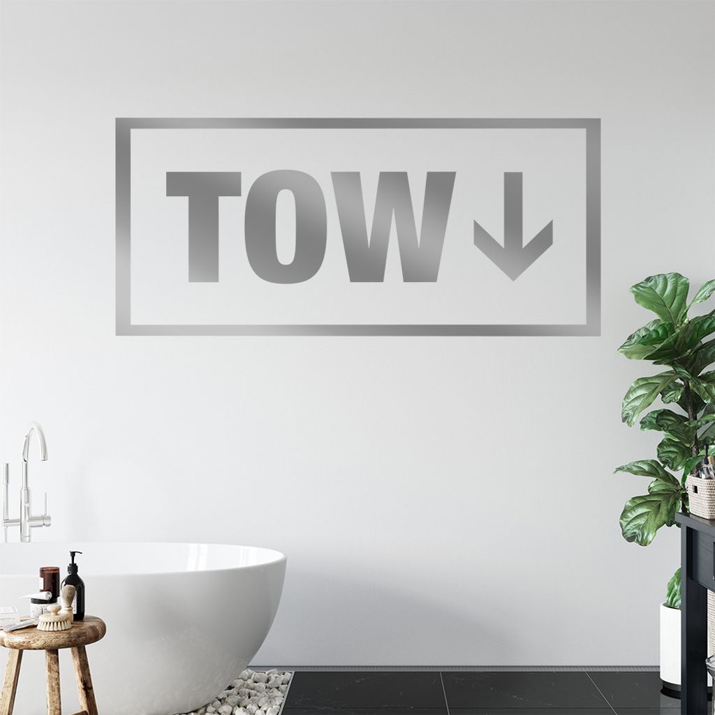 TOW Wandtattoo in 6 Größen - Wandaufkleber Wall Sticker - Dekoration, Küche, Wohnzimmer, Schlafzimmer, Badezimmer