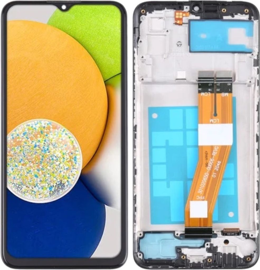 Original LCD-Display und Touchscreen Samsung A03 SM-A035F (REF), Ersatzbildschirm für Samsung A03 SM-A035F, Ersatzteile für Smartphone