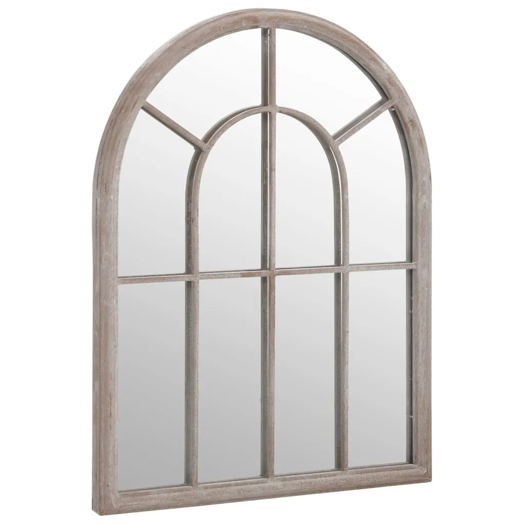 vidaXL Specchio da Giardino Sabbia 60x45 cm - Ferro Effetto Antico