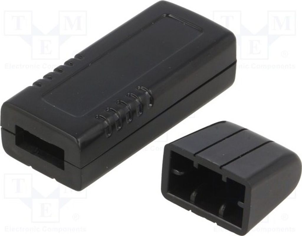1x Gehäuse: für USB Y: 66mm Z: 12mm X: 20mm schwarz KM-205 BK Universal-Gehäuse
