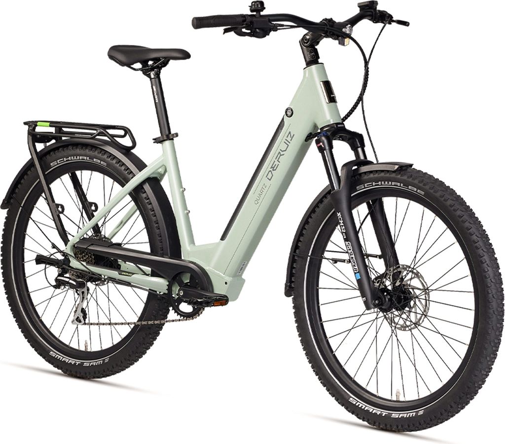 DERUIZ E-Bike Quartz SUV 27.5 Zoll, Trekking Ebike MTB mit Hinterradmotor und 644Wh Batterie, Reichweite 160km. (mit Akku-ladegerät, mit werkzeug)