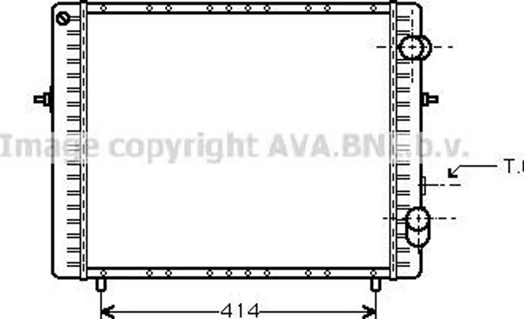 Radiateur Auto AVA Haute Performance OE 7700804240 pour Renault Clio