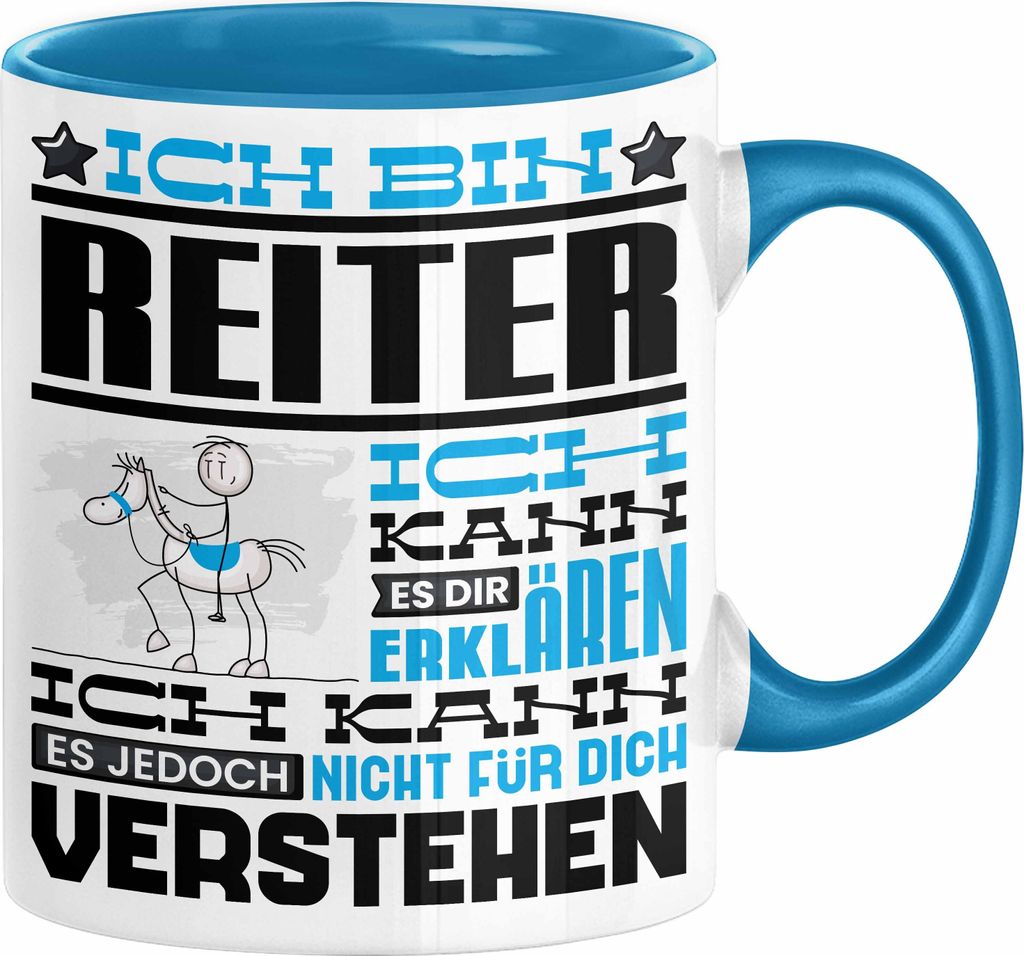 Reiter Geschenk Kaffee-Tasse Geschenkidee für Reiter Ich Produktbild 