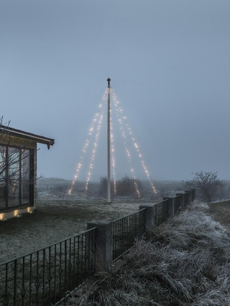 Konstsmide Weihnachtsbeleuchtung LED Fahnenmastbeleuchtung 500 Dioden