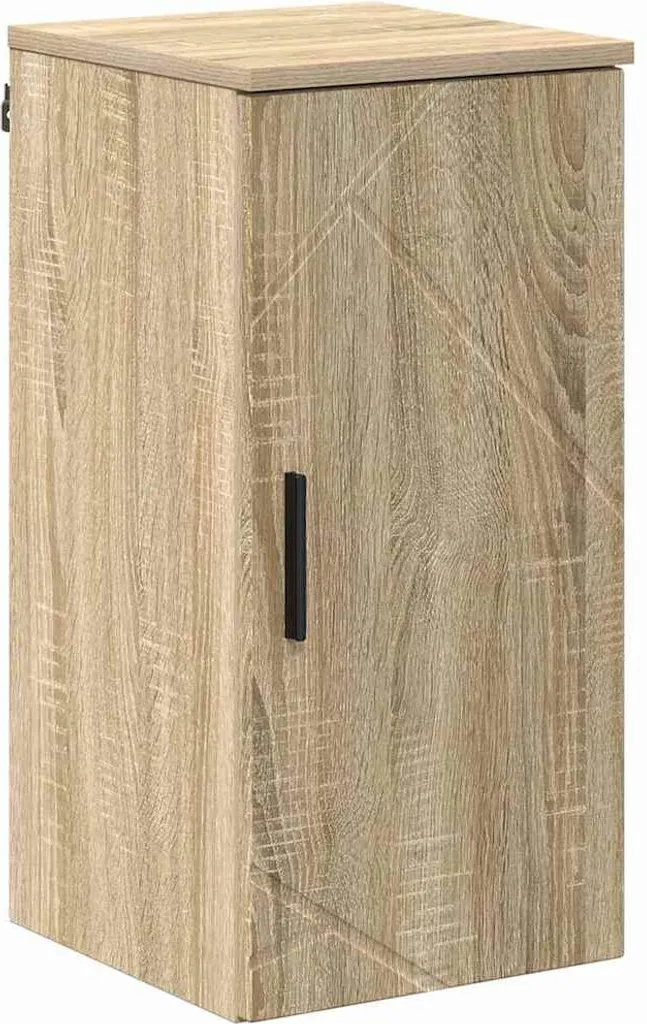Mobiletto Bagno Sospeso 30 cm Rovere Sonoma - Pensile Salvaspazio