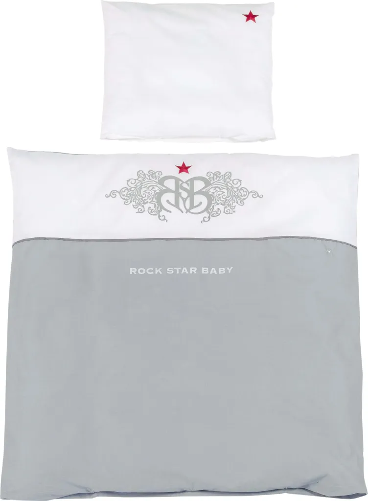 Parure de Lit 100% Coton roba Rock Star Baby 1 avec Housse 100x135 cm