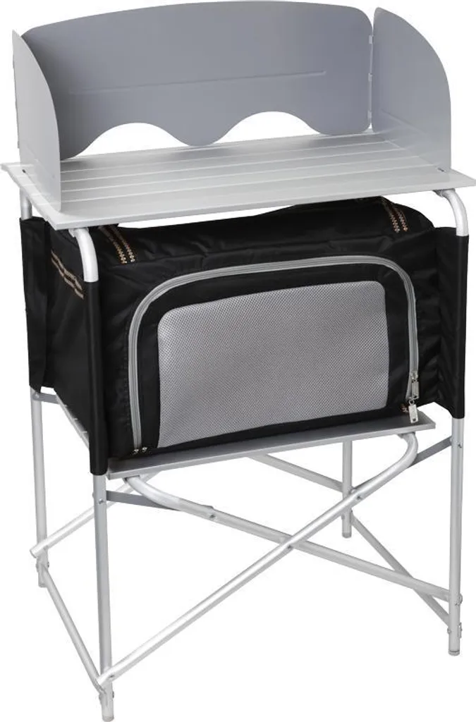 Meuble cuisine camping Brunner SNACK BASIC alu avec pare-vent compact - 2