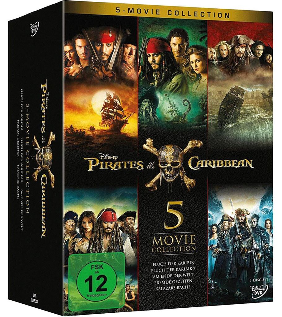DVD - Pirates of the Caribbean 1 - 5 Immagine del prodotto 
