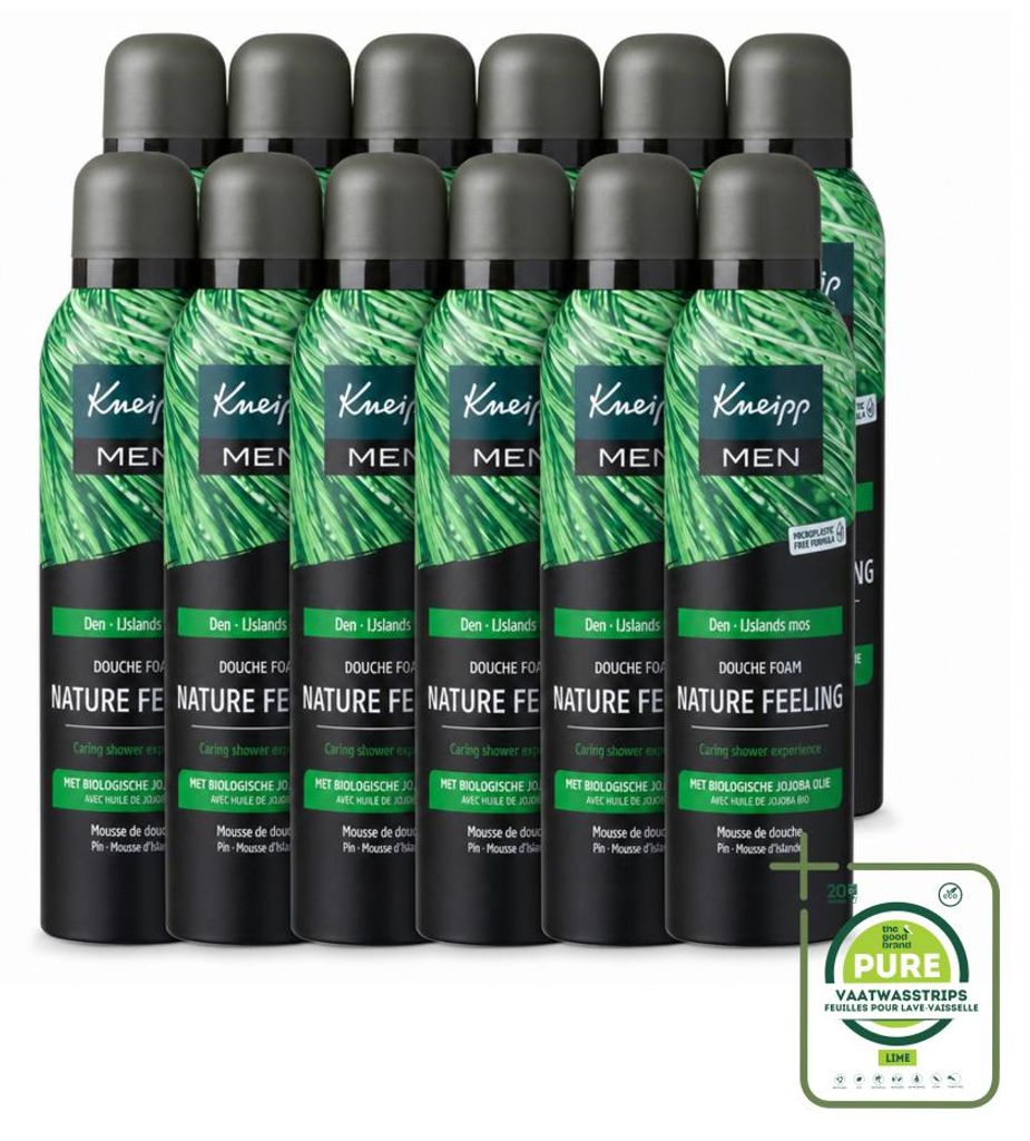 12 x Kneipp MEN Nature Feeling douchefoam - denengeur - 200 Productafbeelding 